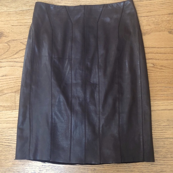 Gucci Dresses & Skirts - Gucci Leather Pencil Skirt